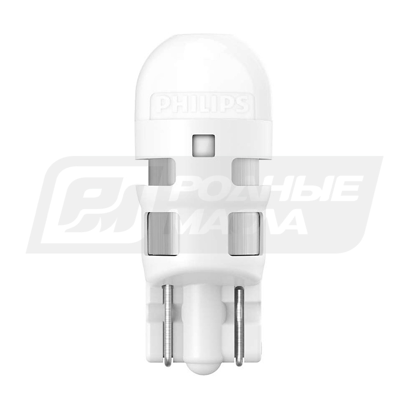 PHILIPS Ultinon LED W5W 12V 1W W2.1x9.5d, набор 2шт 11961ULWX2